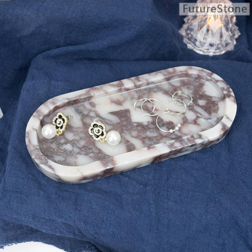 100% Natural De Lujo Calaccata Viola Mármol Pequeño Toalla D