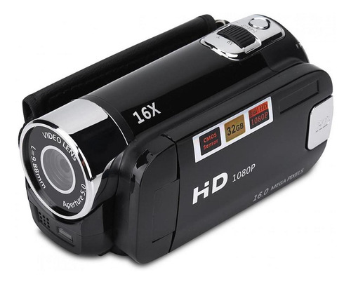 Full Hd 270° Rotação 1080p 16x Digital Filmadora Vídeo Dv