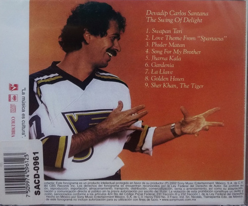 Devadip Carlos Santana - The Swing Of The Light Cd.leer Las