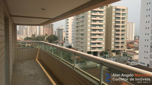 Apartamento Com 3 Dorms, Aviação, Praia Grande - R$ 450 Mil, Cod: 36 - V36