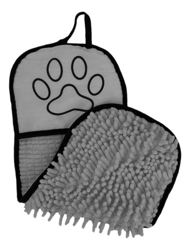 Toalla De Baño Para Mascotas De Secado Para Perros Gris