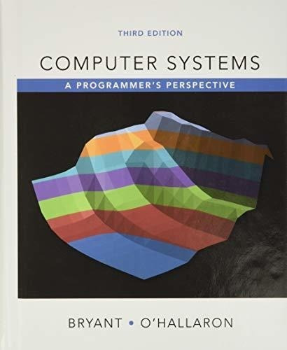 Puter Systems A Programmers Perspective - Bryant,, De Bryant, Randal. Editorial Pearson En Inglés