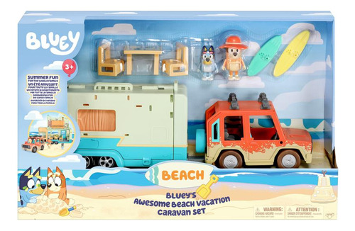 Set Bluey Vacaciones Playa 5-7 Años, Kit De Juego (Usado)