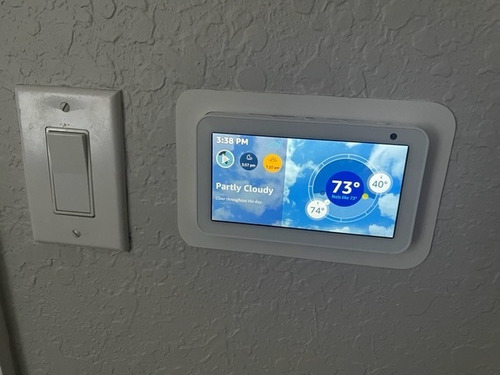 Suporte De Embutir Na Parede Compatível Alexa Echo Show 5