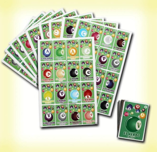 Lotería Paquete Didáctico, Números Tablas Colores Cuerpo Hum