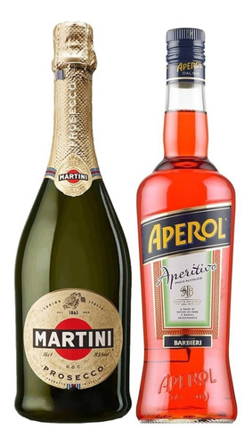 Aperitivo Aperol Spritz 750 Ml + Prosecco Martini 750 Ml