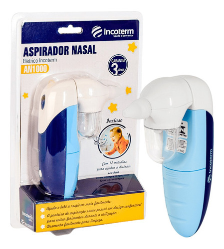 Aspirador Nasal Infantil Elétrico Secreção Nasal - Incoterm