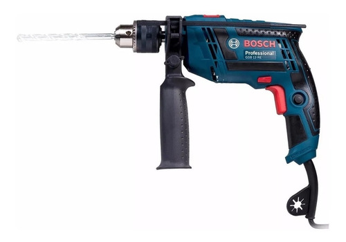 Imagen 2 de 4 de Taladro Rotomartillo Percusion 650 W Gsb 13 Re Bosch 123d
