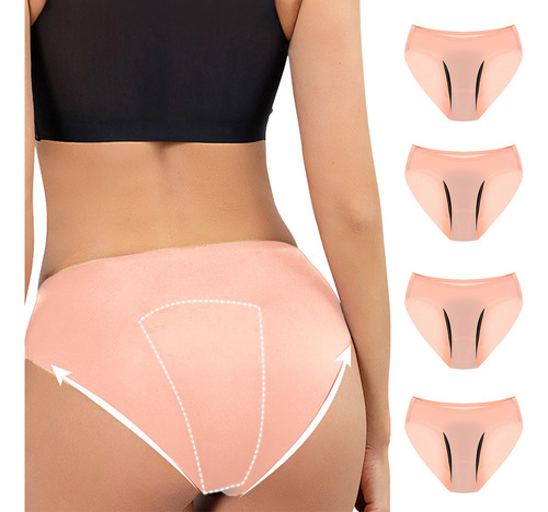 Bragas Menstruales Suaves A Prueba De Fugas Para Mujer, 4 Un