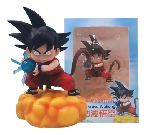 Dragon Ball Z Qigong Wave Wukong Son Kid Goku Figura En Caja