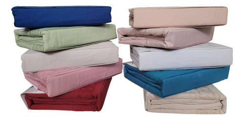 Set Sábanas Queen Celeste Bouquetex 3200 Hilos Americano Celeste Grisáceo Liso