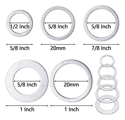 Xl Conjunto De Buchas De Lâmina De Serra 50 25,4 Mm A 20 Mm