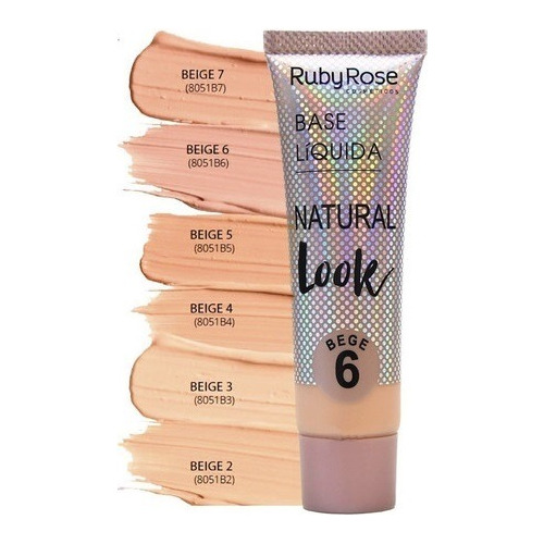 Bases Líquidas Natural Look De Ruby Rose, Cruelty Free, 29ml