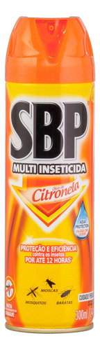 Multi-Inseticida Aerossol Óleo de Citronela SBP Frasco 300ml