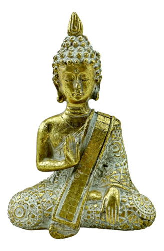 Figura Decorativa Chica 13.6cm Buda Meditando Deco Zen Zn Ct