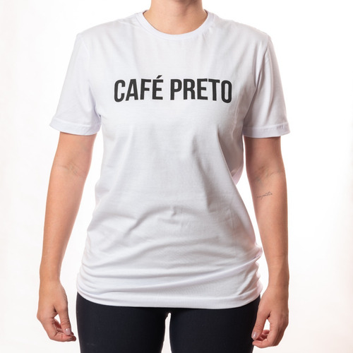 Imagem 2 de 7 de Camiseta Café Preto - 100% Algodão - Unissex