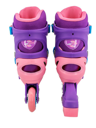 Imagem 10 de 10 de Patins In Line 4 Rodas Infantil N 33 Ao 37 Menina Roxo