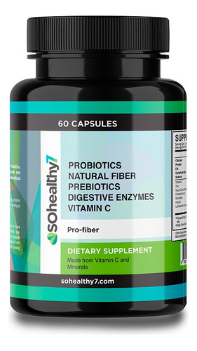 Pro-fiber: Probioticos Fibra Natural - 60 Capsulas | Sh7