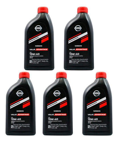 Kit 5l Aceite Nissan 15w40 Armada 2005