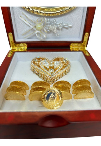 Arras Matrimoniales Diamantadas En Chapa De Oro Boda