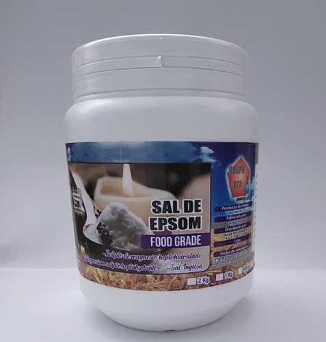 Sal De Epsom -sal De Higuera Fab Alemana Food Grade 500gr