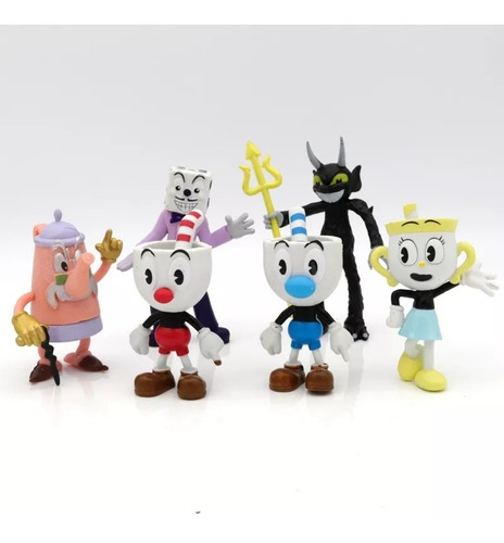 Set 6 Figuras Cuphead Serie Animada Nuevos