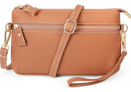 Bolsa De Pulso De Couro Genuíno Yaluxe Bolsas Crossbody Con