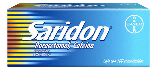 Saridon Paracetamol Y Cafeína 100 Comprimidos