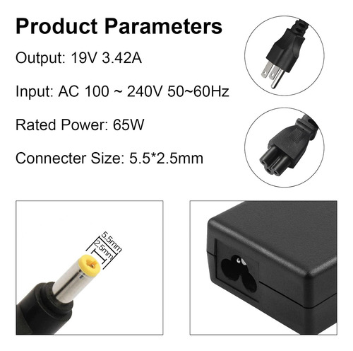 Cargador Lw-0650 / 342 / 190 / 002 P/ Gateway M-1625 M-6750