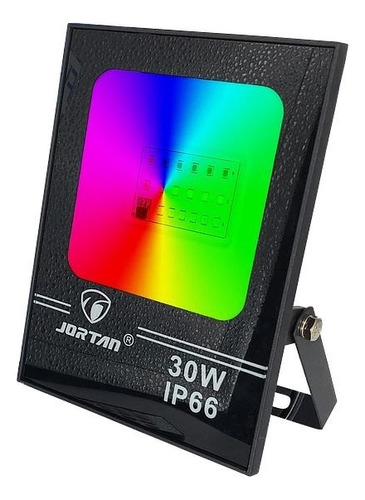 Foco Proyector Color Led Exterior 30w Rgb Con Control Remoto