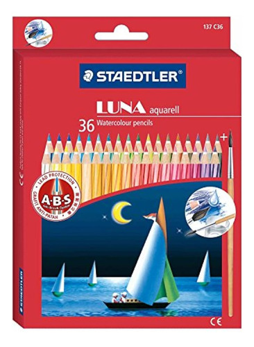 Juego De 36 Colores Sd137c36 Lápiz Acuarelable Staedtler Lun