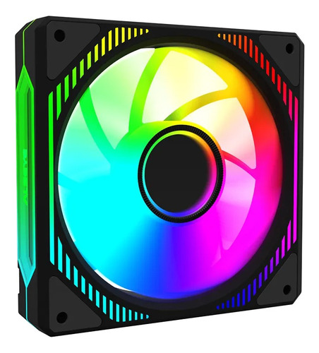 Kit 7 Fans Alseye Mirror Infinity Forward Argb Preto 120mm