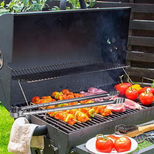 Pinzas De Barbacoa, Pinzas De 17,7 Pulgadas Para La Parrilla