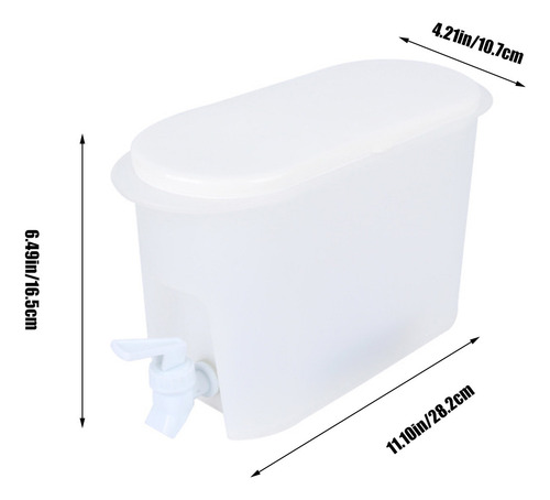 Cubo De Agua Fría Con Grifo Para Nevera, Tetera De Frutas