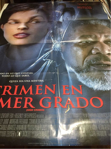 Poster Crimen En Primer Grado  Morgan Freeman 2002