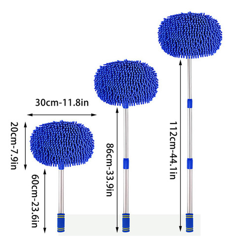 Fregona Telescópica Para Lavar Autos F Car 9504 Con Pelo Sua