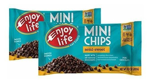 Disfrutar De La Vida Chocolate Semi-dulce Mini Chips, De 10 