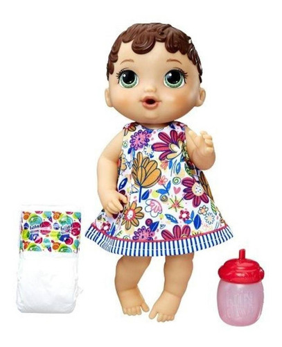 Boneca Baby Alive Hora Do Xixi Morena - Hasbro