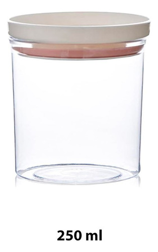 Frasco Recipiente Set X 3 Unid Pvc Tapa Hermética 250ml