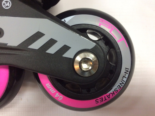 Imagen 6 de 6 de Patines En Linea Para Niña Ajustable Talla 31-34 Marca Plt