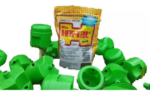 Imagen 1 de 4 de Llevate Cebo Hormigas Y 5 Portacebos Hortal Mirex Envios