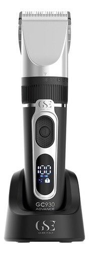 Kit Peluquería Máquina Cortadora Titanio Cabello Pelo Barba Color Negro
