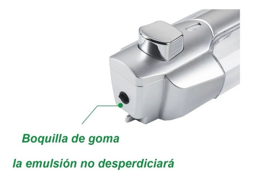 Imagen 6 de 10 de Dispensador Despachador Jabón Liquido Shampoo Gel Pared Baño