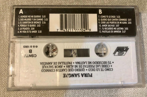 Cassette De Bronco Pura Sangre Original Usado (Usado)