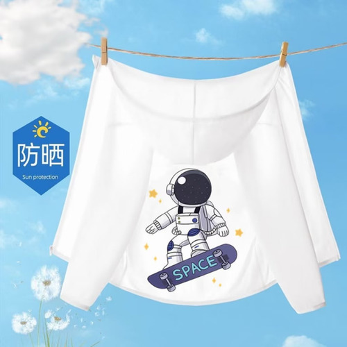 Chaqueta Con Capucha Con Protección Solar De Verano Para Niñ