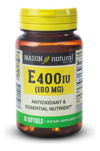 Vitamina E 400iu 30 Capsulas