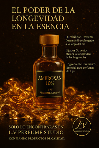 Ambroxan 10% Fijador Premium Perfumista - 100ml Original