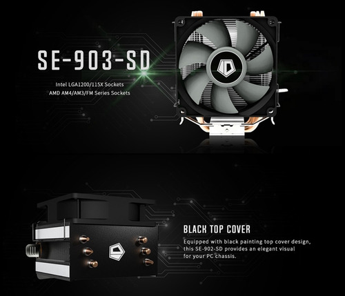 Imagen 9 de 10 de Cooler Cpu Id-cooling Se-903-sd Intel 1200-1700 Amd Ryzen