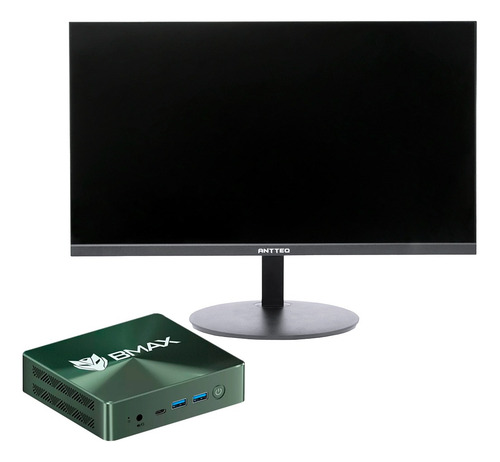 Combo Mini Pc Bmax B6 Plus I3 12gb 512g Ssd + Monitor Hkc 24