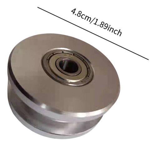 Partio De La Rueda De La Polea De Cojinete De Fitness Plata